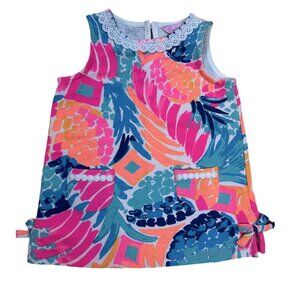 NWOT Lilly Pulitzer Girls 18-24M Multicolor Tropical Print Shift Dress